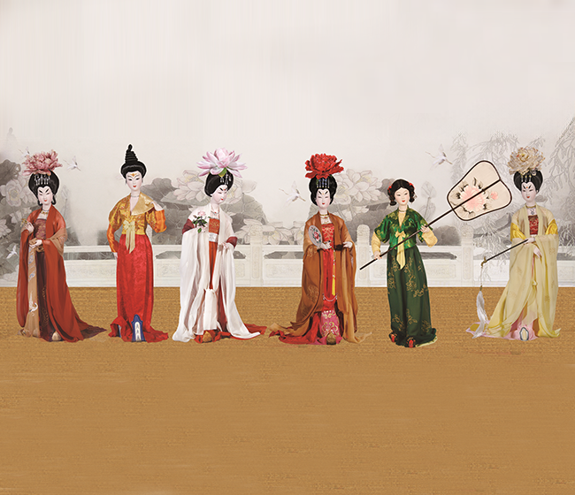 大型绢塑《大唐风韵》